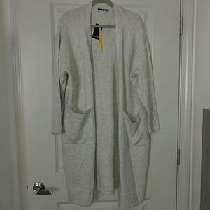 NWT Esmara Open-Front Long Women's Cardigan Sweater - Cream
